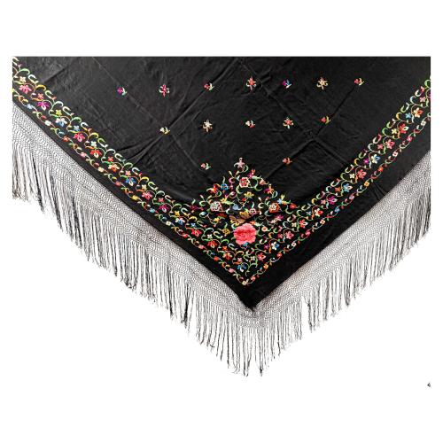 MANTÓN DE MANILA DE LA SEGUNDA MITAD DEL SIGLO XX