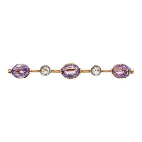 ALFILER CON DIAMANTES DEL S.XIX