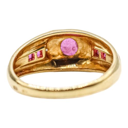 ANILLO CON RUBÍES AÑOS 80