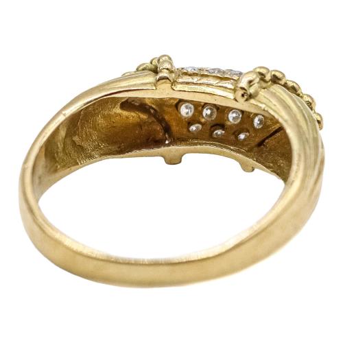 ANILLO CON DIAMANTES AÑOS 80