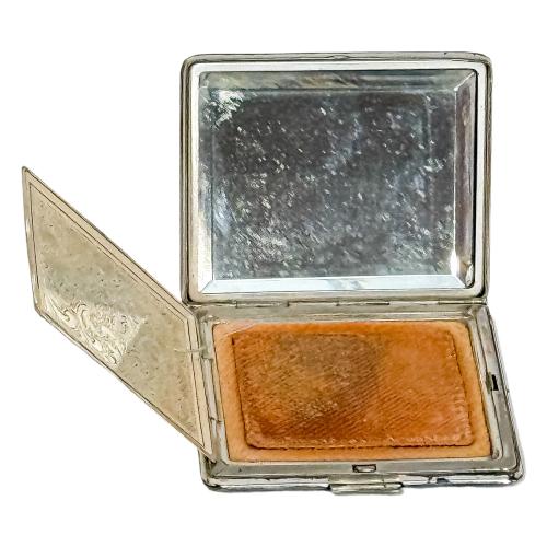 POLVERA EN PLATA DE MEDIADOS DE SIGLO XX