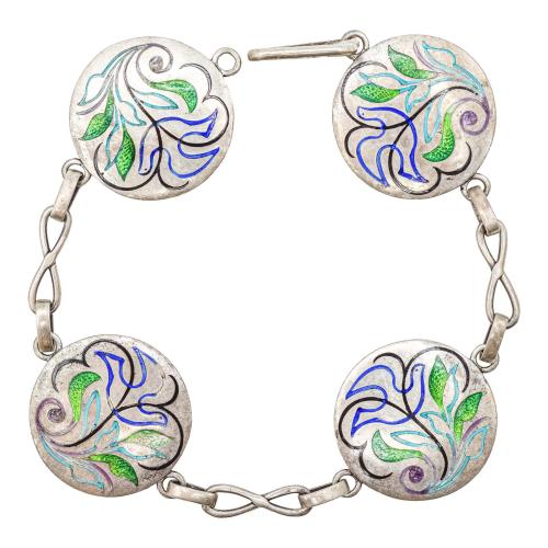 PULSERA CON ESMALTES, AÑOS 70