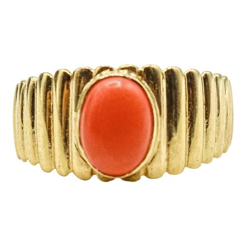 ANILLO CON CORAL