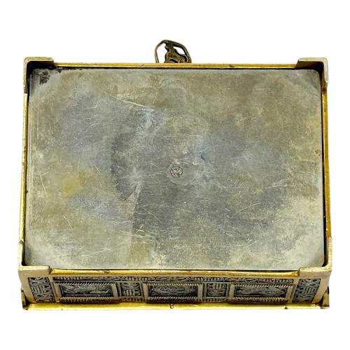 CAJA DE BRONCE ALEMANA DE MEDIADOS DEL S.XX