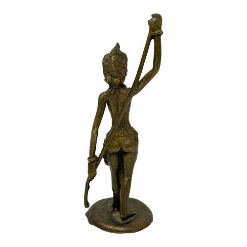 FIGURA DE BRONCE AFRICANO DE MEDIADOS DE S. XX