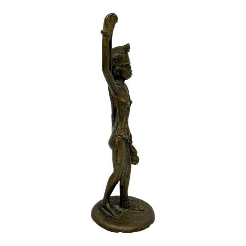 FIGURA DE BRONCE AFRICANO DE MEDIADOS DE S. XX
