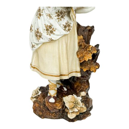 PAREJA DE FIGURAS DE PORCELANA DRESDEN  PRIMER CUARTO S. XX