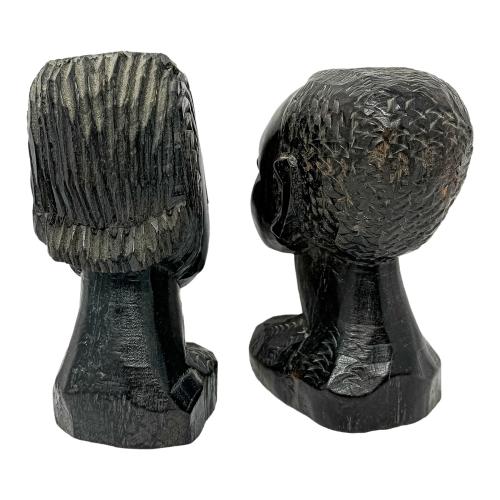 PAREJA DE BUSTOS AFRICANOS DEL ÚLTIMO CUARTO S. XX