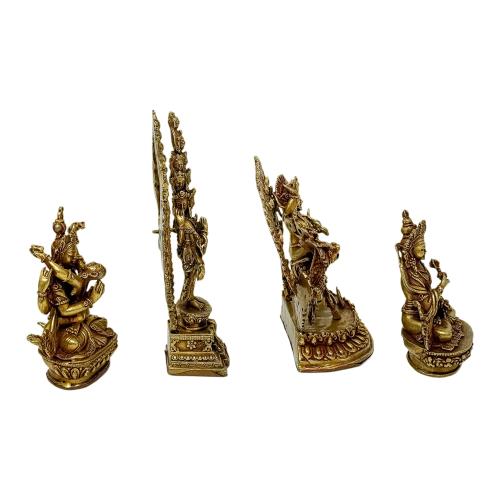 COLECCIÓN DE CUATRO FIGURAS NEPALIES DEL ÚLTIMO TERCIO S. XX