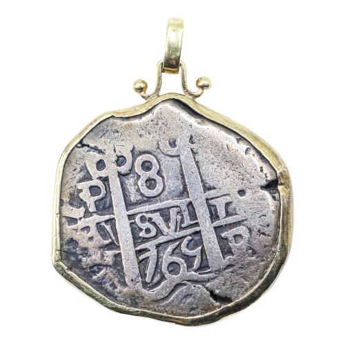 COLGANTE CON MONEDA 1769