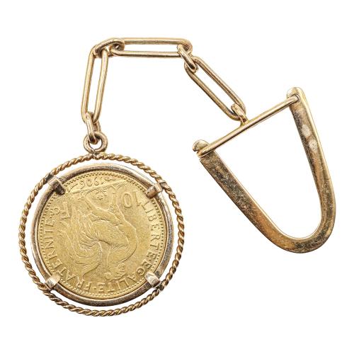 LLAVERO CON MONEDA