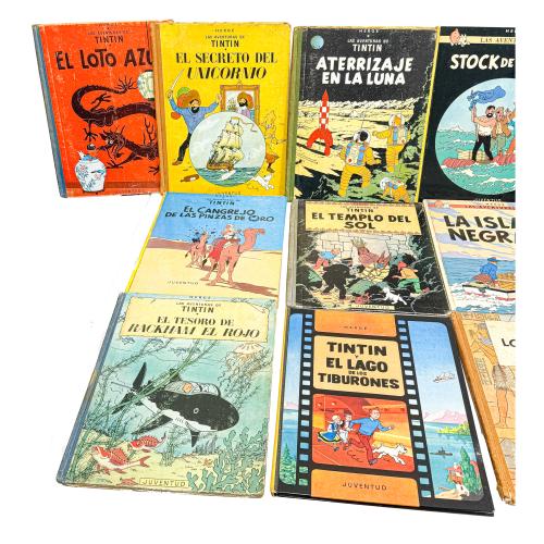 14 TOMOS DE LAS AVENTURAS DE TINTIN