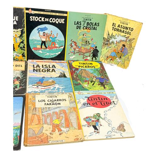 14 TOMOS DE LAS AVENTURAS DE TINTIN