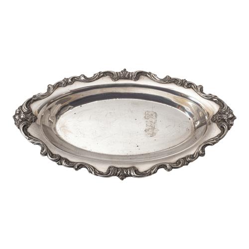 CENTRO DE MESA DE PLATA DE MEDIADOS DE SIGLO XX