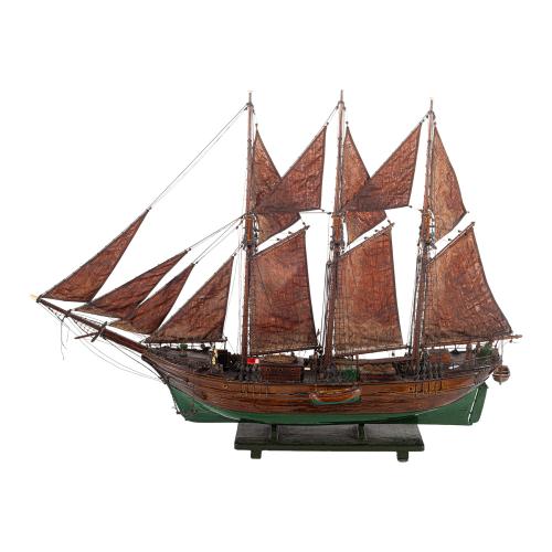 MAQUETA DE VELERO DE LA SEGUNDA MITAD DEL SIGLO XX