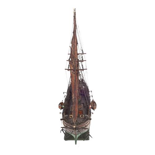 MAQUETA DE VELERO DE LA SEGUNDA MITAD DEL SIGLO XX