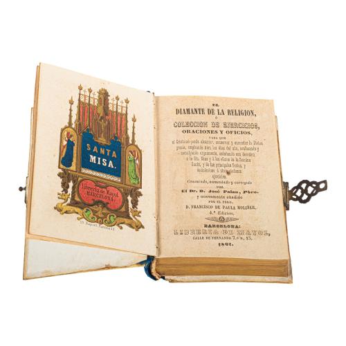 DEVOCIONARIO MEDALLÓN SIGLO XIX