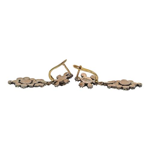 PENDIENTES CON DIAMANTES DEL SIGLO XIX