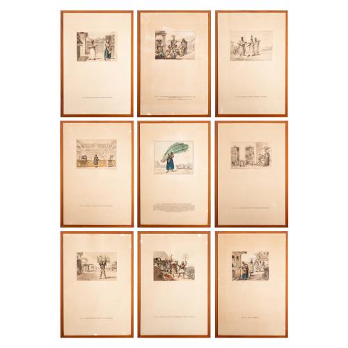 SÉRIE DE LITOGRAFIAS FRANCESAS DE JEAN BAPTISTE DEBRET