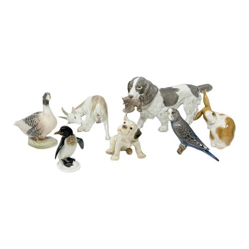 CONJUNTO DE FIGURITAS DE PORCELANA ROYAL COPENHAGUEN