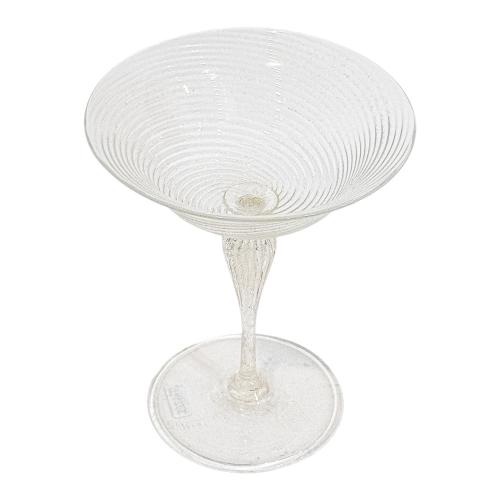 CONJUNTO DE COPAS DE CRISTAL DE MURANO, AÑOS 50