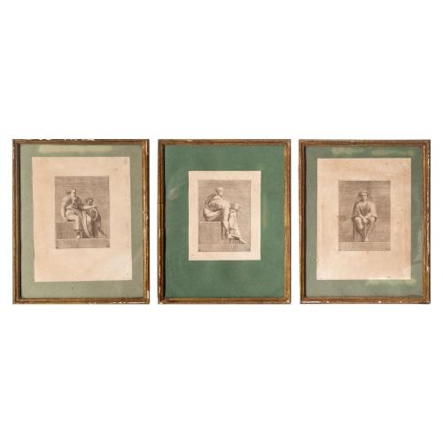 COLECCIÓN DE SEIS GRABADOS ITALIANOS DEL SIGLO XVI