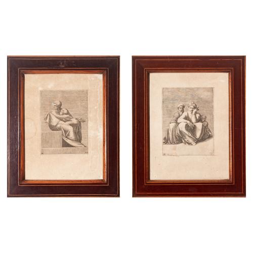 COLECCIÓN DE CUATRO GRABADOS ITALIANOS DEL SIGLO XVI