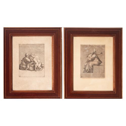 COLECCIÓN DE CUATRO GRABADOS ITALIANOS DEL SIGLO XVI