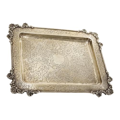 SALVILLA DE PLATA DE MEDIADOS DE SIGLO XX
