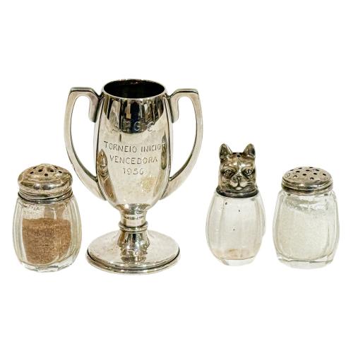CONJUNTO DE PLATA DE MEDIADOS DE SIGLO XX