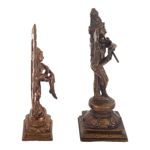 PAREJA DE BRONCES HINDUS