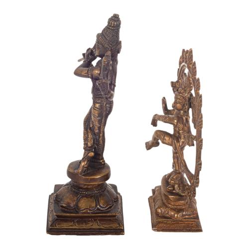 PAREJA DE BRONCES HINDUS