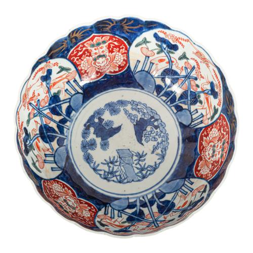 CENTRO PORCELANA JAPONESA IMARI MEDIADOS DEL SIGLO XIX