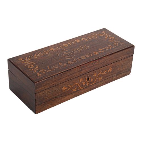 CAJA PARA GUANTES FINALES DEL SIGLO XIX