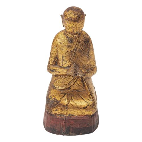 FIGURA DE MONJE BUDISTA S.XX