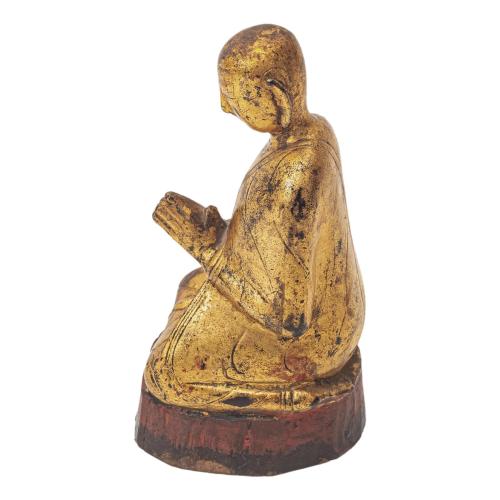 FIGURA DE MONJE BUDISTA S.XX