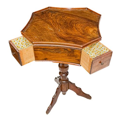 MESITA COSTURERO HEXAGONAL DEL ÚLTIMO TERCIO DE S. XIX