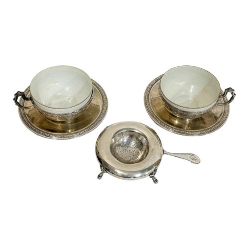 LOTE DE PLATA DE MEDIADOS DE SIGLO XX