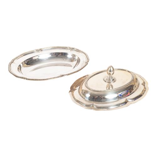 LEGUMBRERA DE PLATA DE MEDIADOS DE SIGLO XX