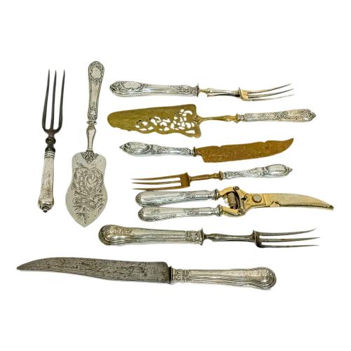 CONJUNTO DE CUBIERTOS DE SERVIR DEL PRIMER TERCIO DE S. XX