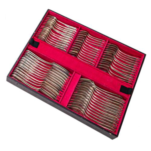 CUBERTERIA DE PLATA DE MEDIADOS DE SIGLO XX