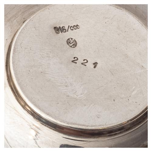 SEIS TAZAS CON PLATO DE PLATA PRIMER TERCIO DE SIGLO XX