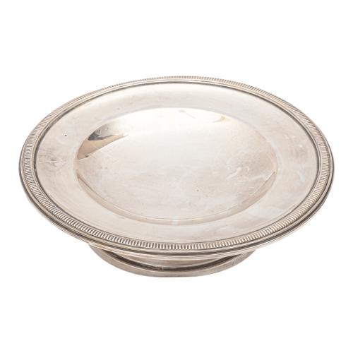 FUENTE FRUTERO DE PLATA DE MEDIADOS DE SIGLO XX