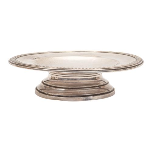 FUENTE FRUTERO DE PLATA DE MEDIADOS DE SIGLO XX