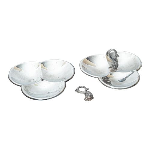 PAREJA DE APERITIVEROS EN PLATA
