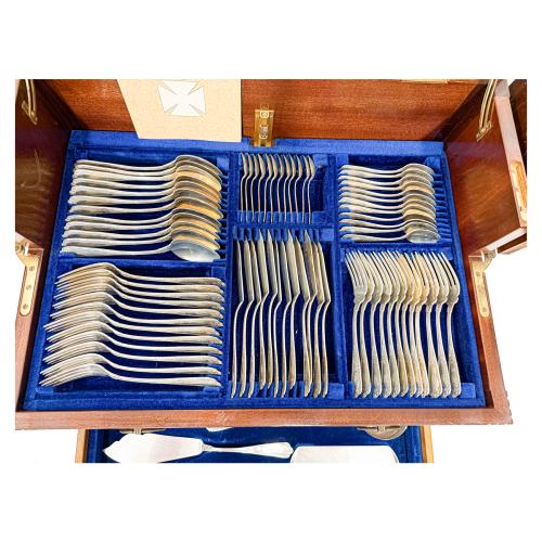 CUBERTERIA  DE PLATA DE MEDIADOS DE SIGLO XX