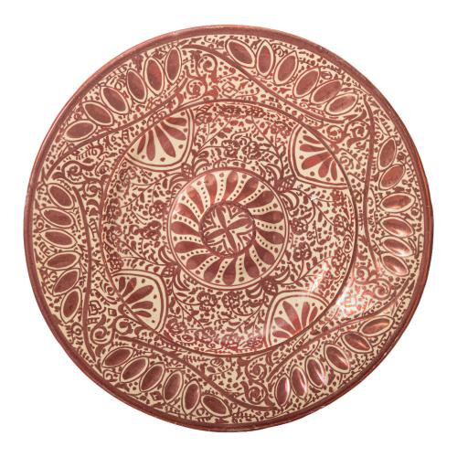 PLATO DE REFLEJOS METÁLICOS CIRCA 1929