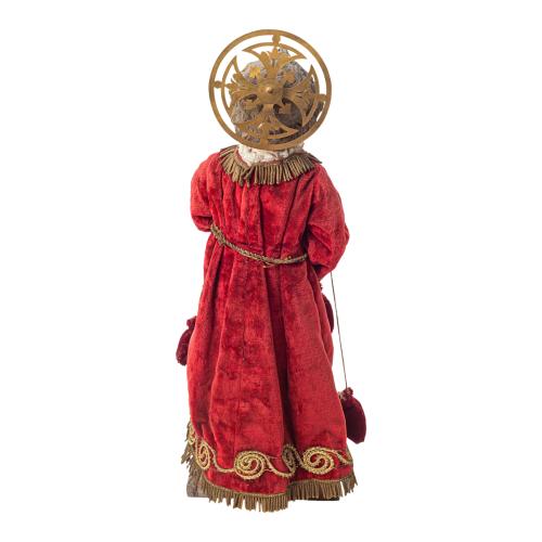 NIÑO JESÚS CAP I POTA EN VITRINA NEOGÓTICA S. XIX