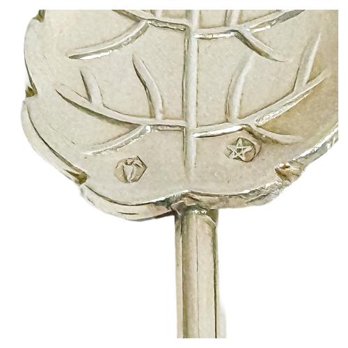 SEIS CAÑAS PARA COCTAIL DE PLATA DEL ÚLTIMO TERCIO S. XX