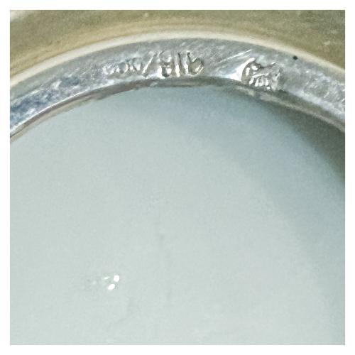 SEIS TAZAS DE PLATA DE MEDIADOS DE SIGLO XX
